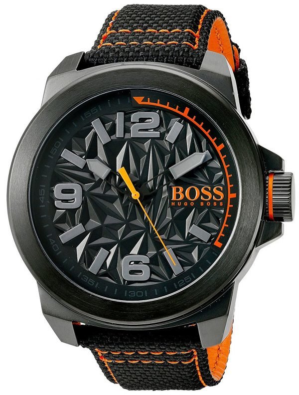 Hugo Boss New York 1513343 Kello Musta / Nahka