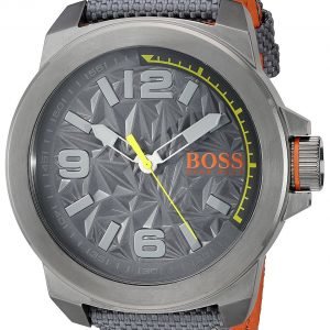 Hugo Boss New York 1513344 Kello Harmaa / Nahka