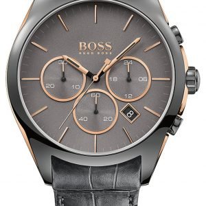 Hugo Boss Onyx 1513366 Kello Harmaa / Nahka