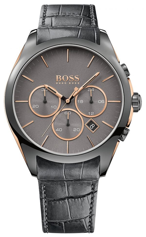 Hugo Boss Onyx 1513366 Kello Harmaa / Nahka