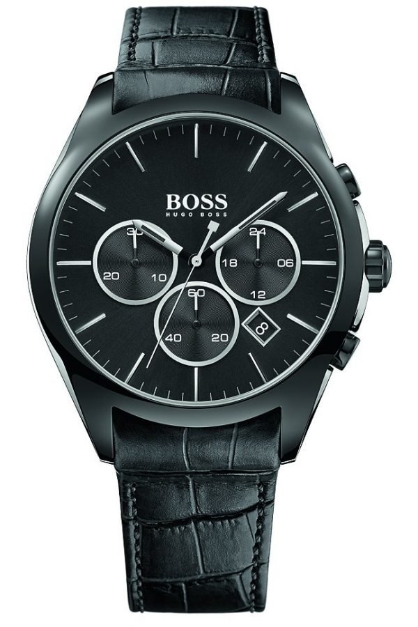 Hugo Boss Onyx 1513367 Kello Musta / Nahka