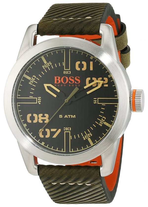 Hugo Boss Oslo 1513415 Kello Musta / Nahka