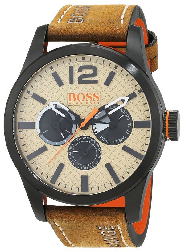 Hugo Boss Paris 1513237 Kello Beige / Nahka