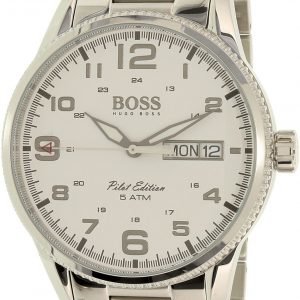 Hugo Boss Pilot Vintage 1513328 Kello Valkoinen / Teräs