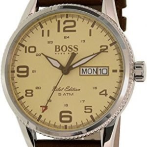 Hugo Boss Pilot Vintage 1513332 Kello Beige / Nahka