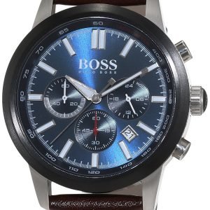 Hugo Boss Racing 1513187 Kello Sininen / Nahka