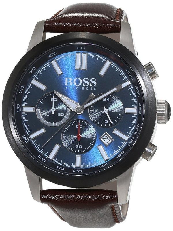 Hugo Boss Racing 1513187 Kello Sininen / Nahka