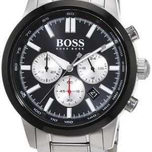 Hugo Boss Racing 1513189 Kello Musta / Teräs