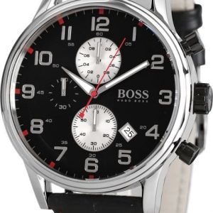 Hugo Boss Sport 1512631 Kello Musta / Nahka