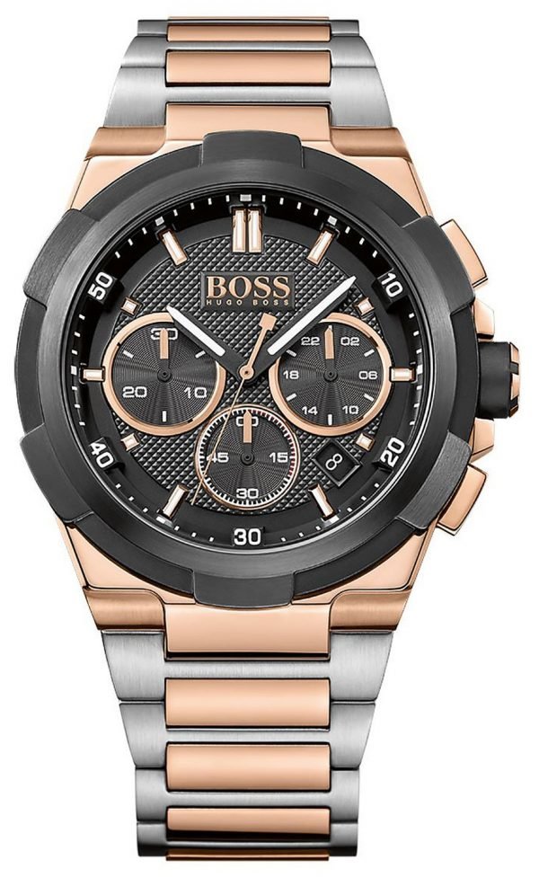 Hugo Boss Supernova 1513358 Kello Musta / Punakultasävyinen