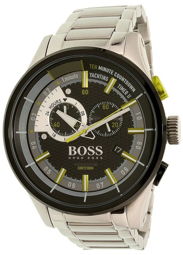 Hugo Boss Yachting Timer Ii 1513336 Kello Musta / Teräs