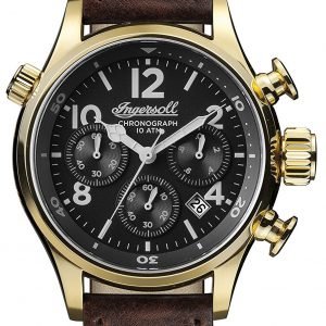 Ingersoll The Armstrong I02003 Kello Musta / Nahka