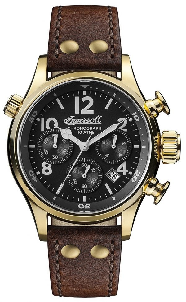 Ingersoll The Armstrong I02003 Kello Musta / Nahka