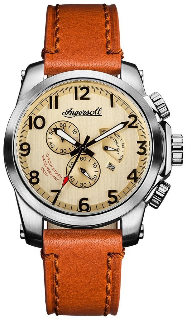 Ingersoll The Manning I03001 Kello Beige / Nahka