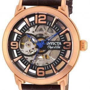 Invicta 22609 Kello Musta / Nahka