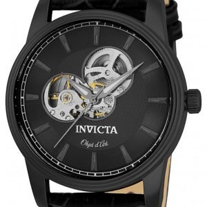 Invicta 22619 Kello Musta / Nahka