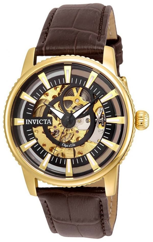 Invicta 22642 Kello Musta / Nahka