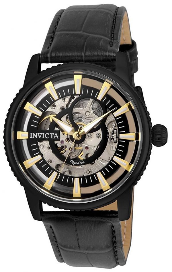 Invicta 22645 Kello Musta / Nahka