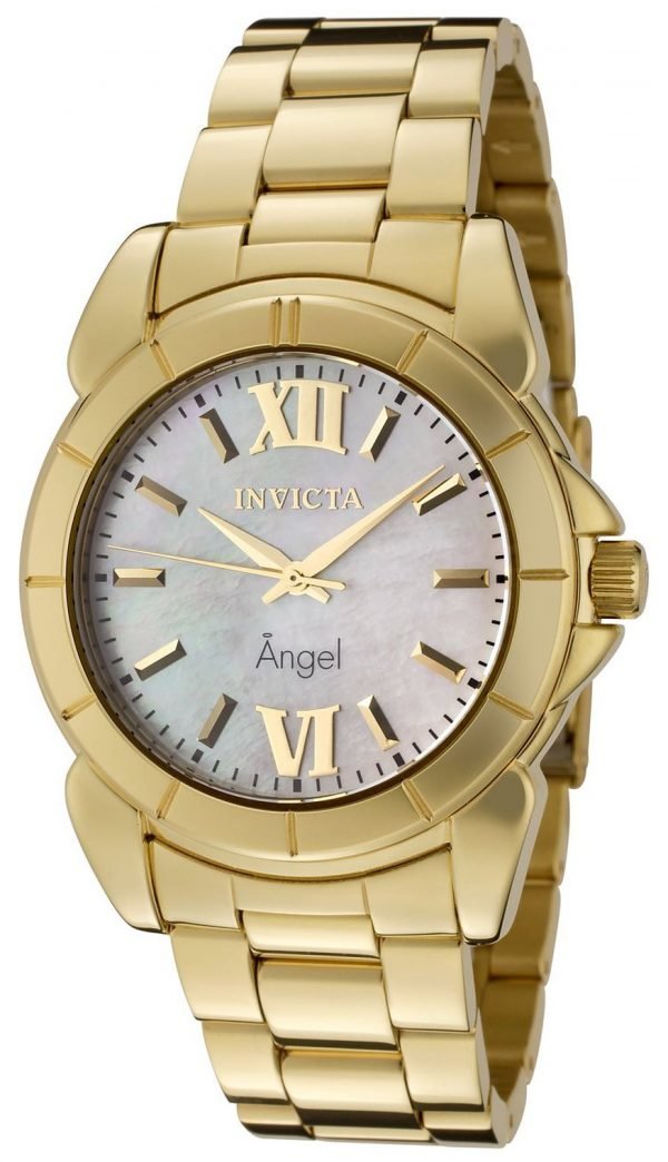 Invicta Angel 0460 Kello Valkoinen / Kullansävytetty Teräs