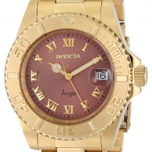 Invicta Angel 14365 Kello Ruskea / Kullansävytetty Teräs