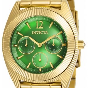 Invicta Angel 23749 Kello Vihreä / Kullansävytetty Teräs