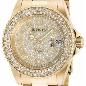 Invicta Angel 90255 Kello Timanteilla / Kullansävytetty Teräs