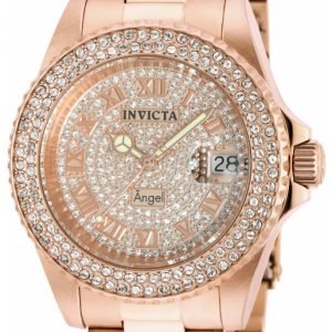 Invicta Angel 90256 Kello Kristalleilla / Punakultasävyinen