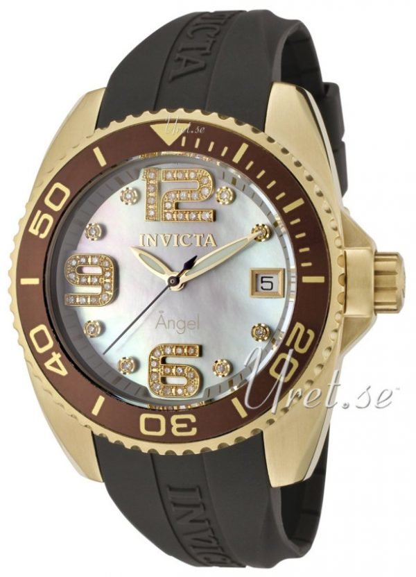 Invicta Angel Diamond 0498 Kello Valkoinen / Kumi