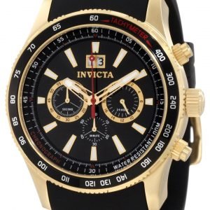 Invicta Aviator 1236 Kello Musta / Kullanvärinen Teräs