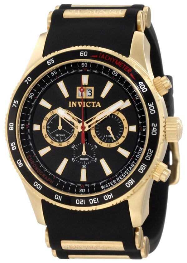 Invicta Aviator 1236 Kello Musta / Kullanvärinen Teräs