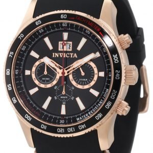 Invicta Aviator 1238 Kello Musta / Punakultasävyinen