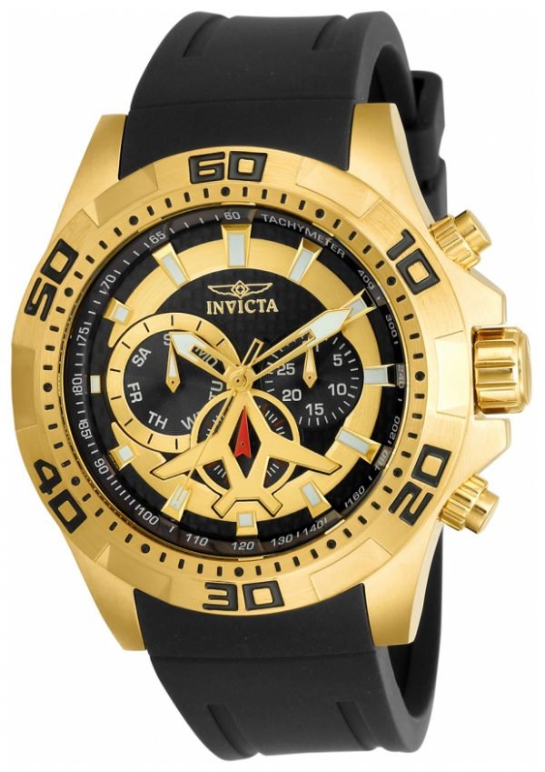 Invicta Aviator 21738 Kello Musta / Kumi