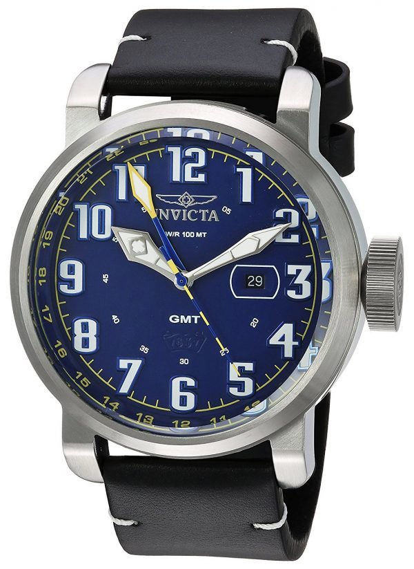 Invicta Aviator 22251 Kello Sininen / Nahka