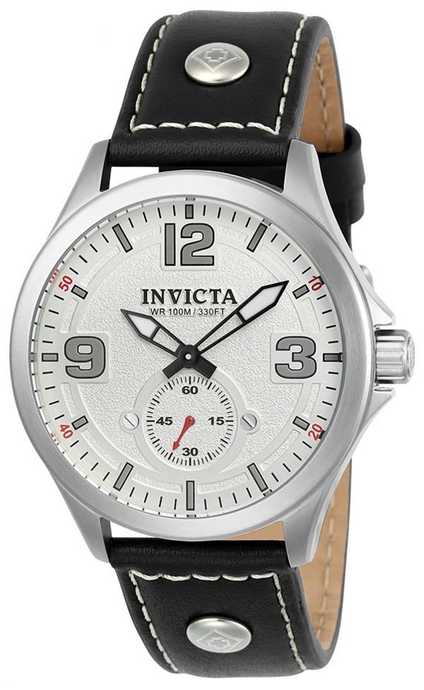 Invicta Aviator 22527 Kello Valkoinen / Nahka