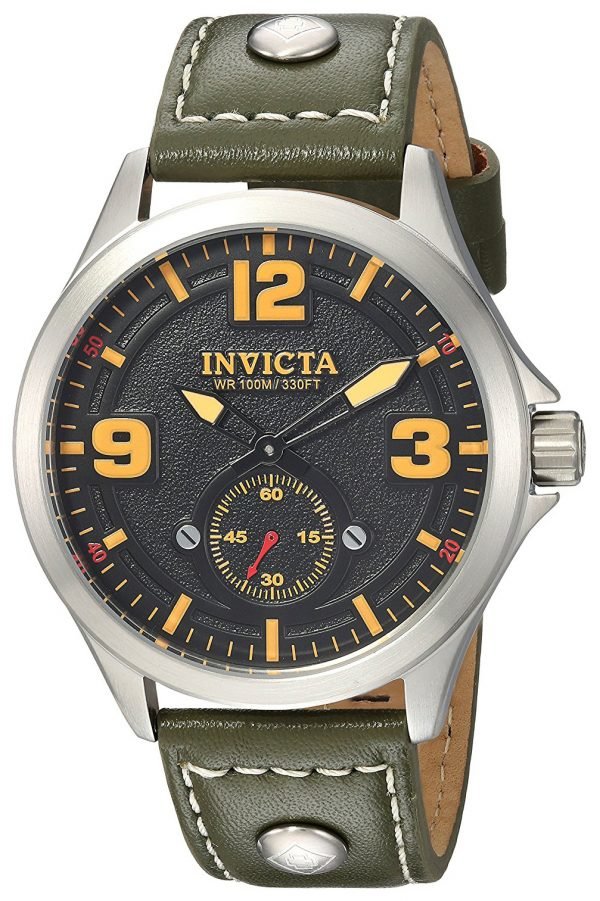 Invicta Aviator 22529 Kello Musta / Nahka