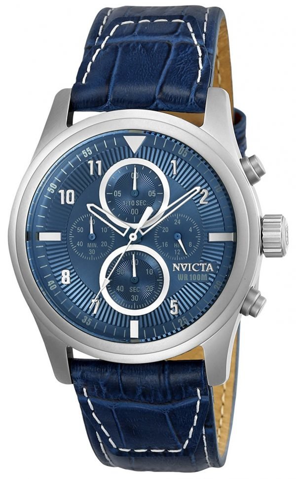 Invicta Aviator 22977 Kello Sininen / Nahka