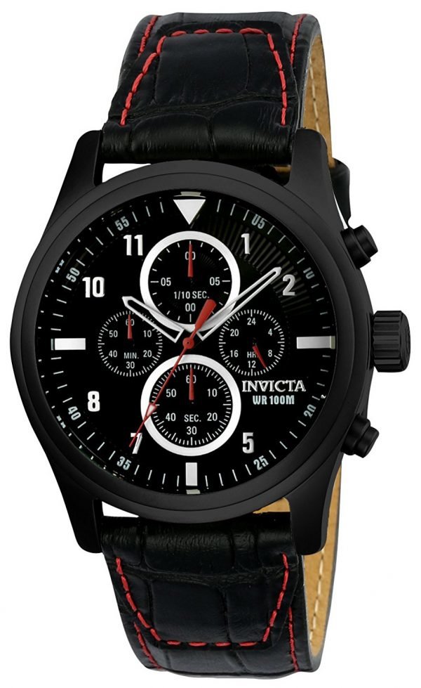 Invicta Aviator 22978 Kello Musta / Nahka