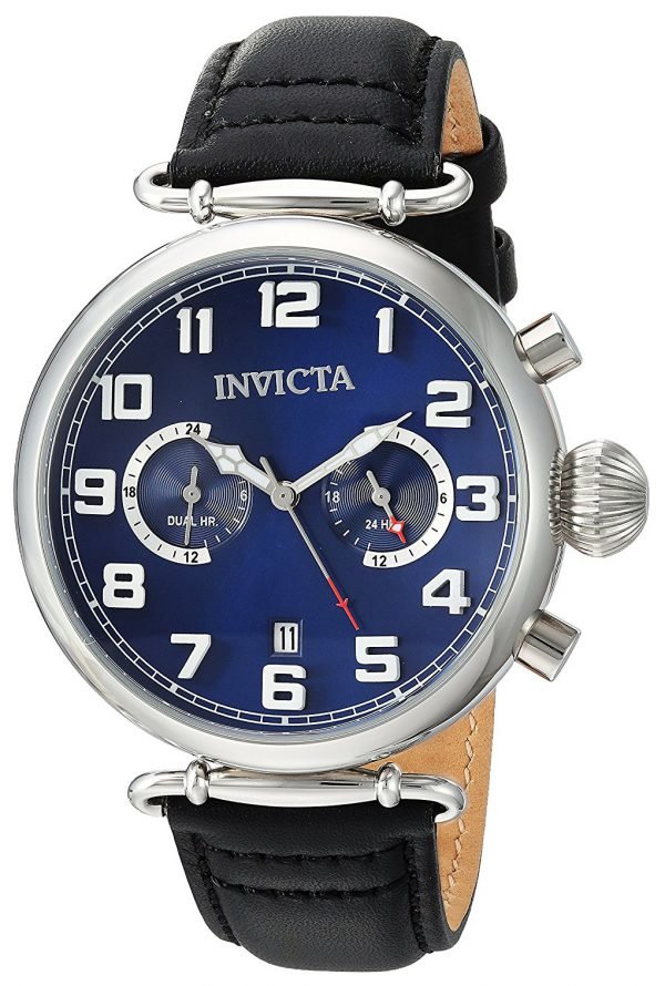 Invicta Aviator 22979 Kello Sininen / Nahka