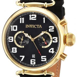 Invicta Aviator 22981 Kello Musta / Nahka