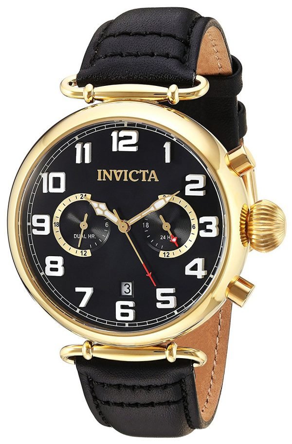 Invicta Aviator 22981 Kello Musta / Nahka