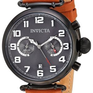 Invicta Aviator 22983 Kello Harmaa / Nahka