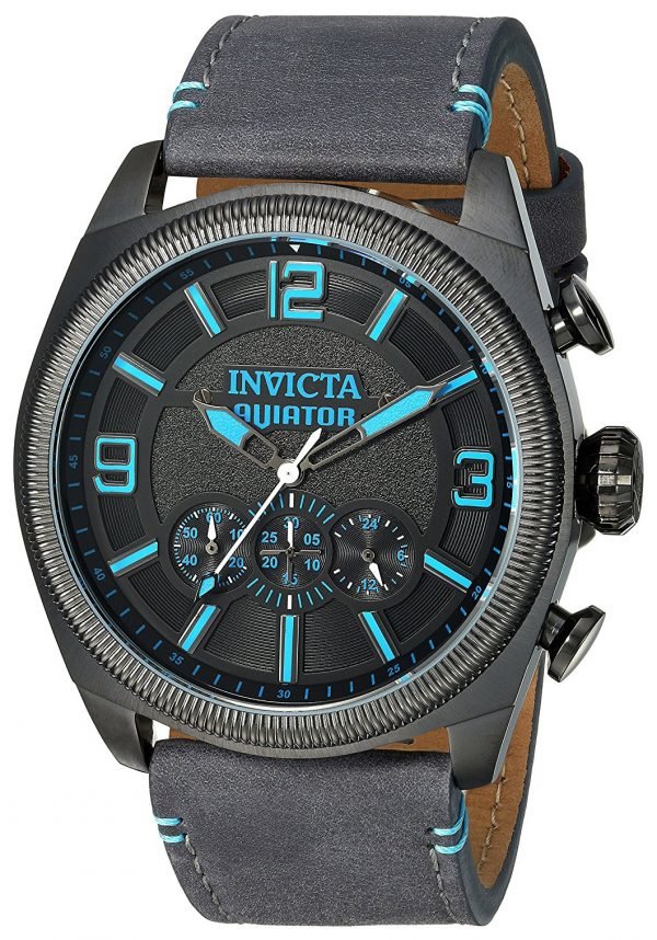 Invicta Aviator 22987 Kello Musta / Nahka