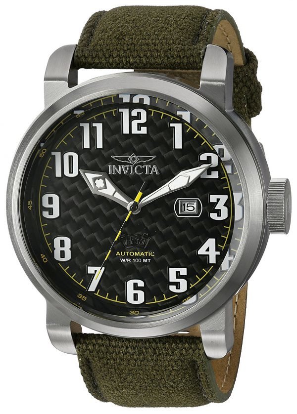 Invicta Aviator 23073 Kello Musta / Nahka