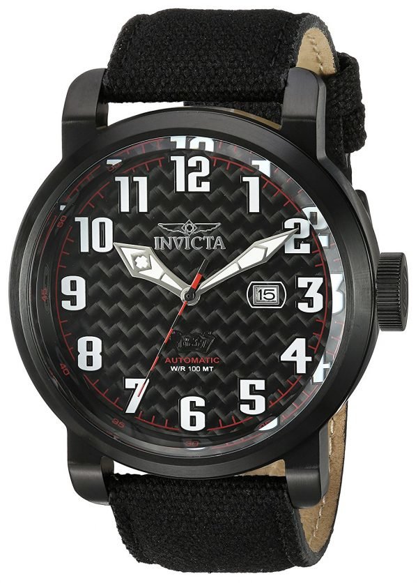 Invicta Aviator 23076 Kello Musta / Nahka