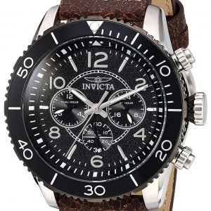 Invicta Aviator 24552 Kello Musta / Nahka