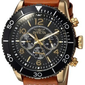 Invicta Aviator 24553 Kello Musta / Nahka