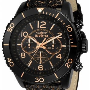 Invicta Aviator 24554 Kello Musta / Nahka