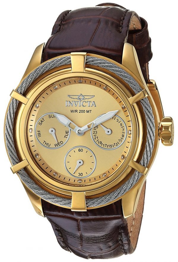 Invicta Bolt 24458 Kello Kullattu / Nahka