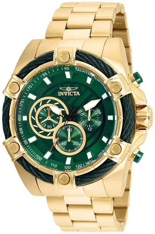 Invicta Bolt 25517 Kello Vihreä / Kullansävytetty Teräs