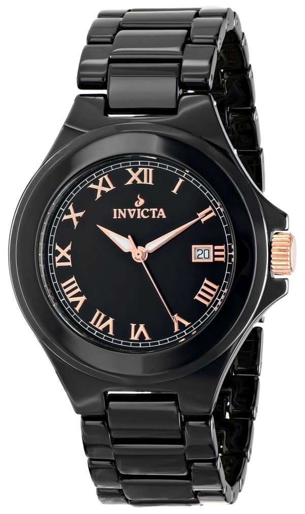 Invicta Ceramics 14581 Kello Musta / Keraaminen